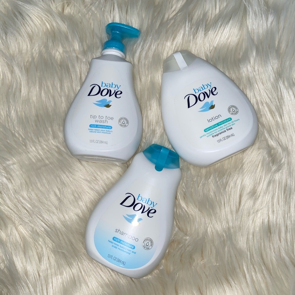 Dove baby shower set